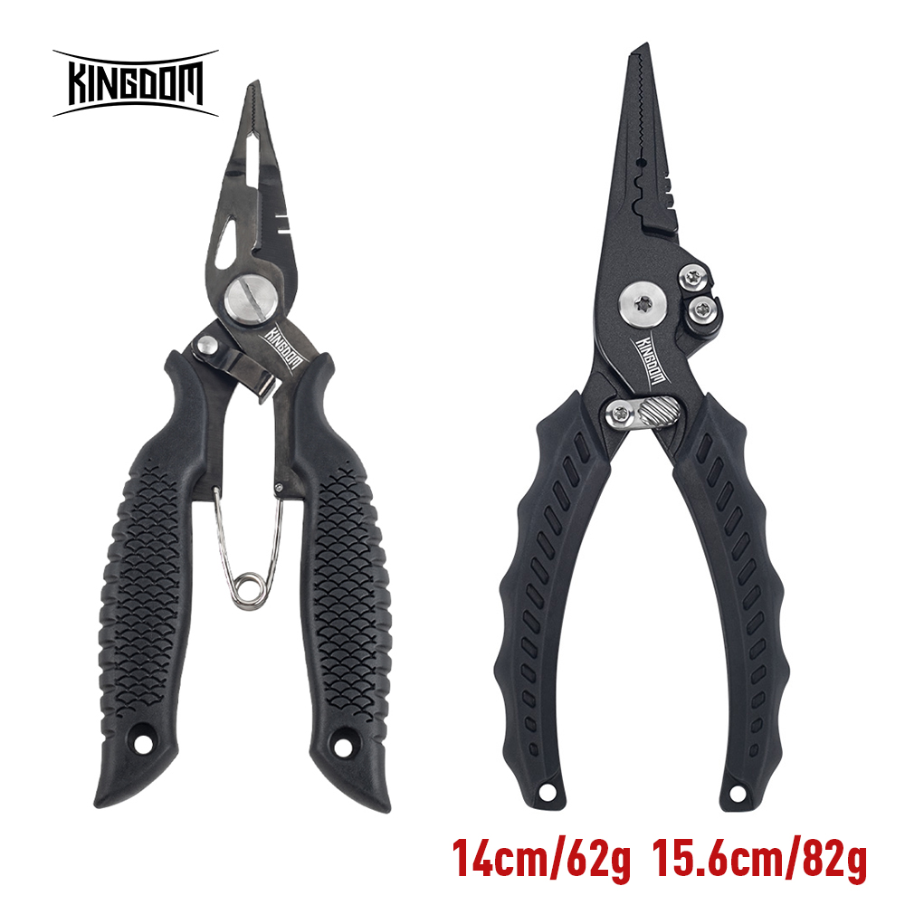 Fishing Hook Stainless Steel - Kingdom คีมตกปลามัลติฟังก์ชั่แยกแหวนเครื่องตัดลวด Hooks Remover Fishing Tackle