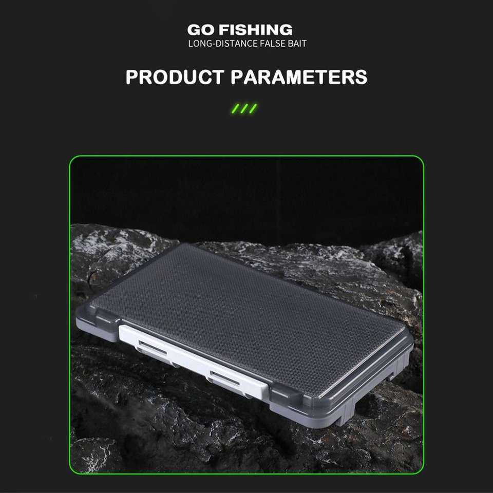 Fishing Hook Jig - กล่องใส่เหยื่อตกปลาพลาสติกแบบพกพา พร้อมแผ่นฟองน้ำ กล่องใส่เหยื่อปลอม ตะขอจิ๊กเฮด กล่องเก็บอุปกรณ์ตกปลา กล่องใส่เหยื่อสปินเนอร์